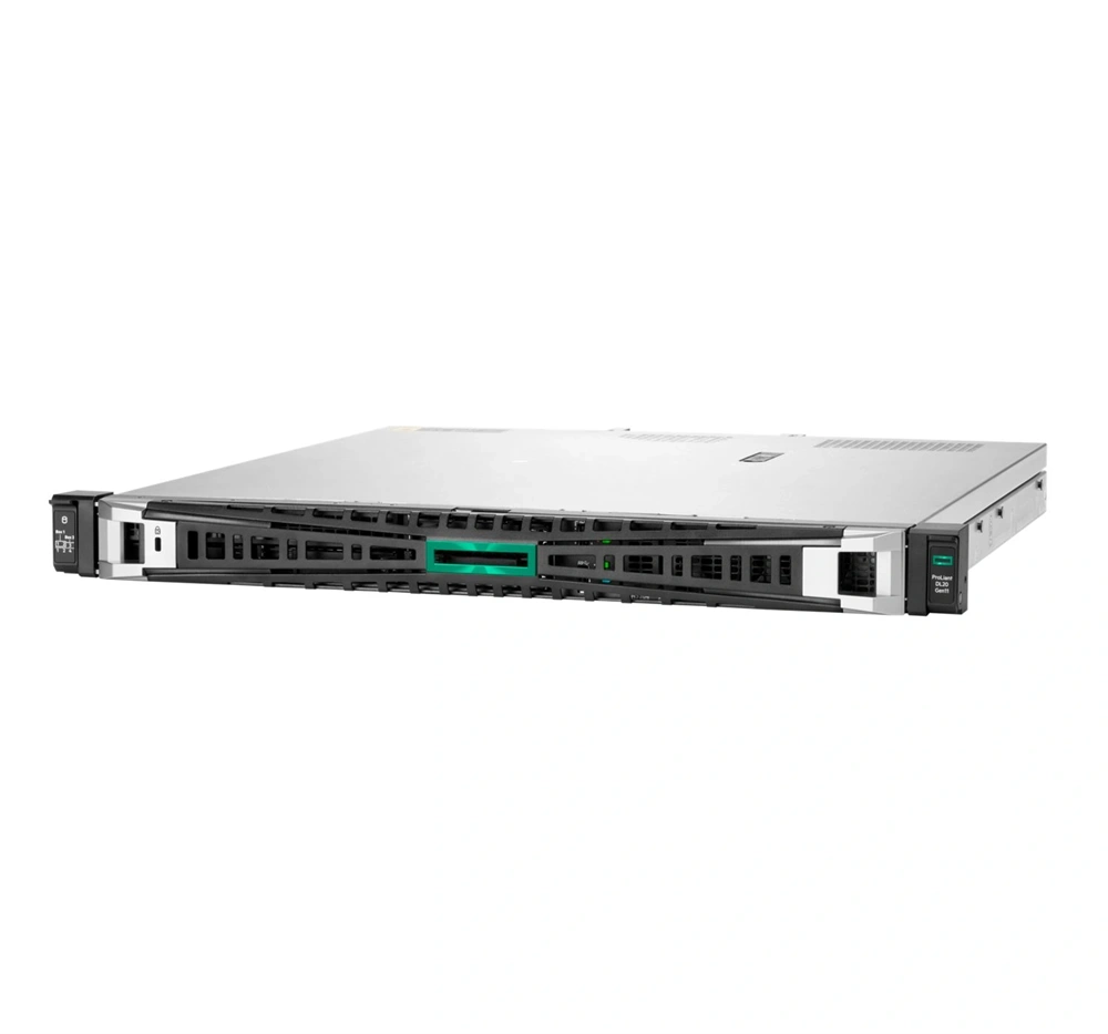 HPE P87465-425 ProLiant DL20 Gen11 6325P 3.5GHz 4c 1P 1x32GB-U 4SFF 2x480GB SSD 1x1000W PS EU Server