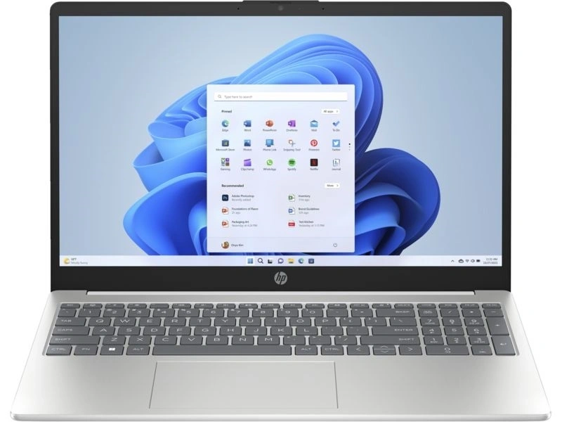 HP 15-fc0017nh 15,6"FHD/AMD Ryzen 5-7520U/8GB/512GB/Int.VGA/Win11/fehér laptop (Újszerű)