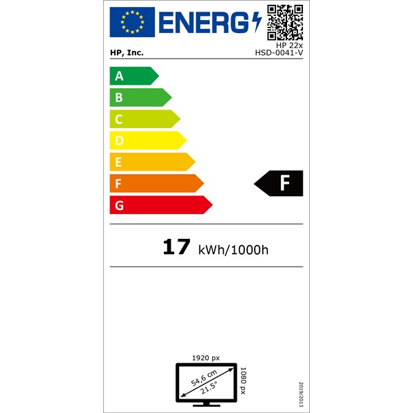 HP 21,5" 6ML40AA 22x full HD LED VGA HDMI monitor