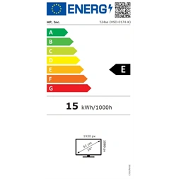HP 23,8" 524sa FHD IPS HDMI/VGA ezüst monitor