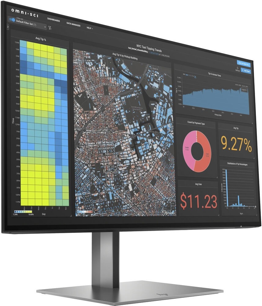 HP 23,8" Z24f G3 FHD IPS HDMI/DP/USB ezüst monitor (Használt A)