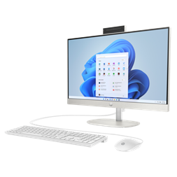 HP 24-cr0010nn 23,8"FHD/Core i3 N300/8GB/512GB/FreeDOS/fehér All-in-One asztali számítógép