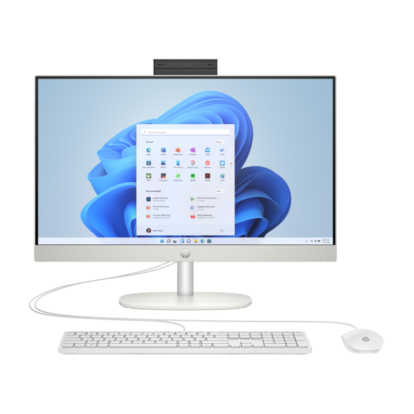 HP 24-cr1002nn 23,8"FHD/Core Ultra 5 125U/8GB/512GB/FreeDOS/fehér All-in-One asztali számítógép