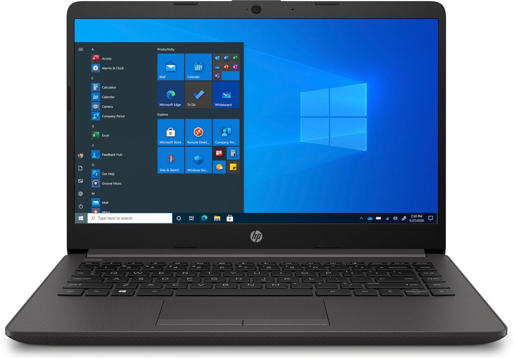 HP 240 G8 14"/Intel Core i3-1005G1/4GB/256GB/Int.VGA/Win10/fekete laptop
