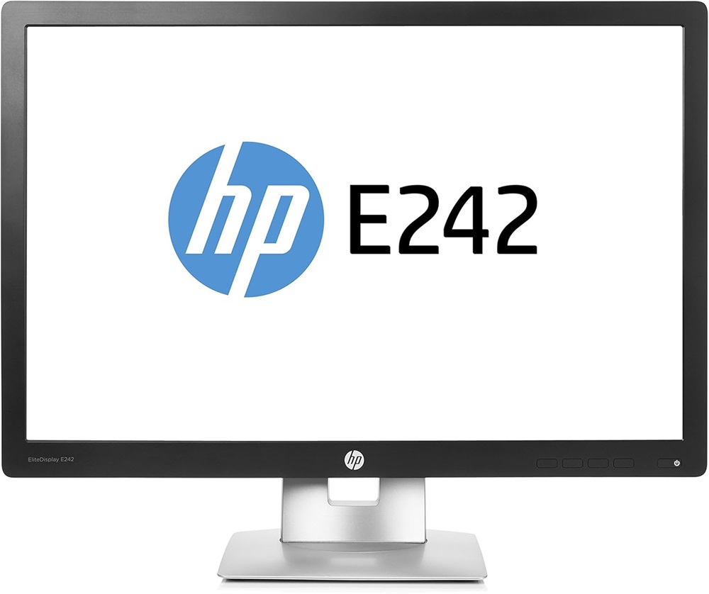 HP 24" EliteDisplay E242 WUXGA IPS VGA/HDMI/DP/USB fekete monitor (Használt A)