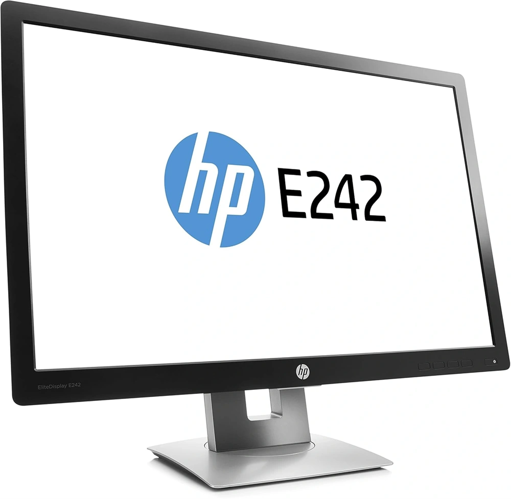 HP 24" EliteDisplay E242 WUXGA IPS VGA/HDMI/DP/USB fekete monitor (Használt B)
