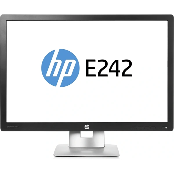 HP 24" EliteDisplay E242 WUXGA IPS VGA/HDMI/DP/USB fekete monitor (Használt B)