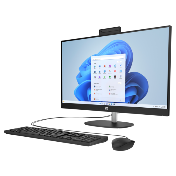 HP 27-cr0008nn 27"FHD/Core i3 N300/8GB/512GB/Win11/fekete All-in-One asztali számítógép