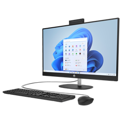 HP 27-cr0008nn 27"FHD/Core i3 N300/8GB/512GB/Win11/fekete All-in-One asztali számítógép