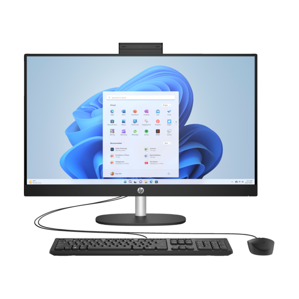 HP 27-cr0010nn 27"FHD/Core i3 N300/8GB/512GB/FreeDOS/fekete All-in-One asztali számítógép