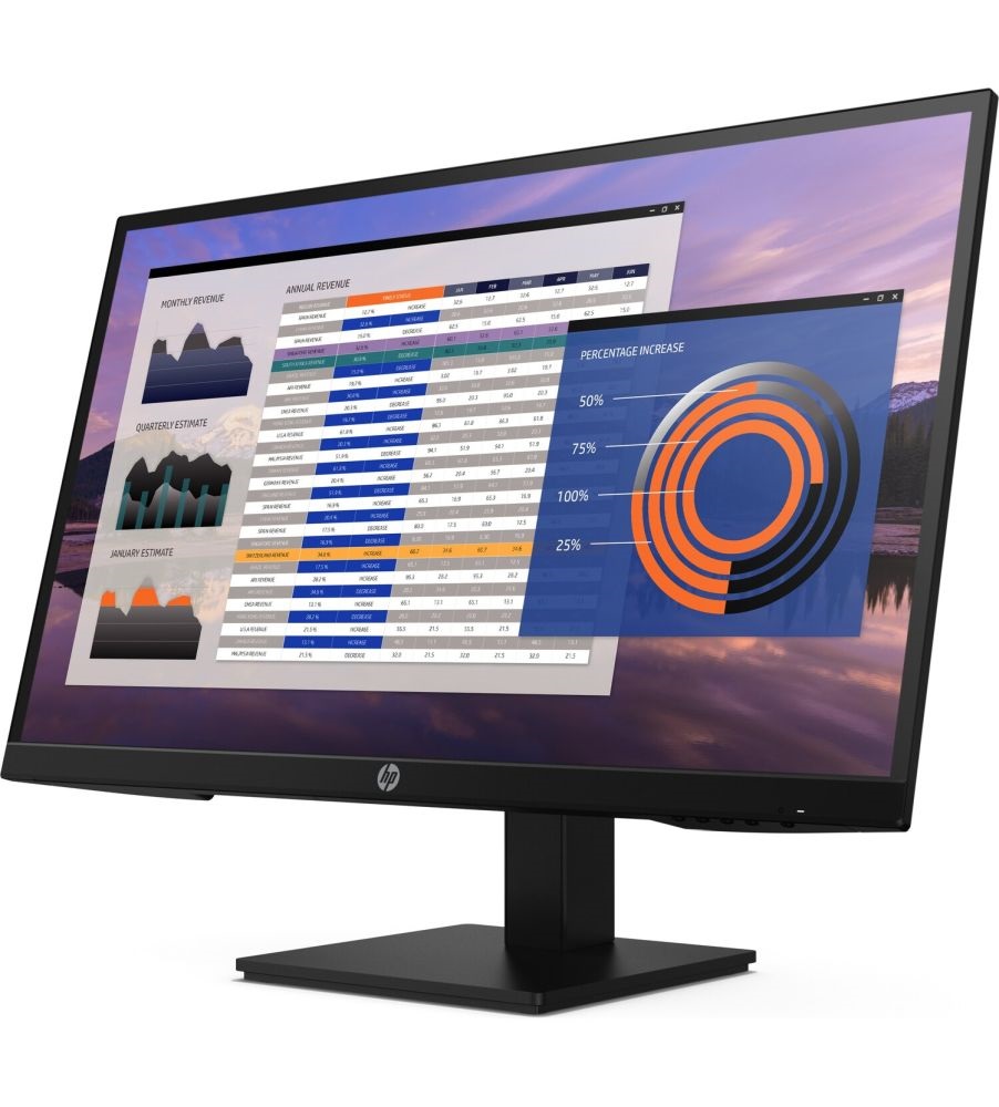 HP 27" P27h G4 FHD IPS VGA/HDMI/DP fekete monitor