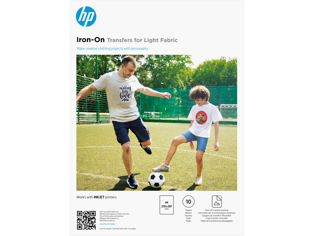 HP A/4 világos anyagokhoz rávasalható matricák