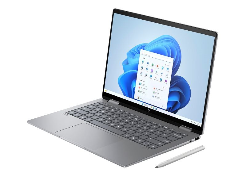 HP ENVY x360 14-fc0005nh 14"2.8K/Intel Core Ultra 7 155U/32GB/1TB/Int.VGA/Win11/ezüst laptop