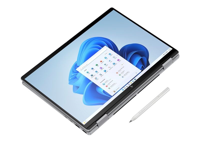 HP ENVY x360 14-fc0005nh 14"2.8K/Intel Core Ultra 7 155U/32GB/1TB/Int.VGA/Win11/ezüst laptop