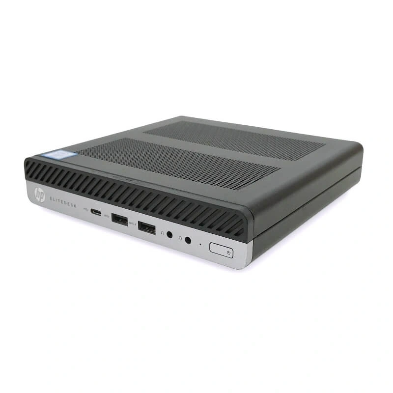 HP EliteDesk 800 G3 Micro/i5-6th/8GB/256GB SSD/Win Pro COA/fekete asztali számítógép (Használt A+)