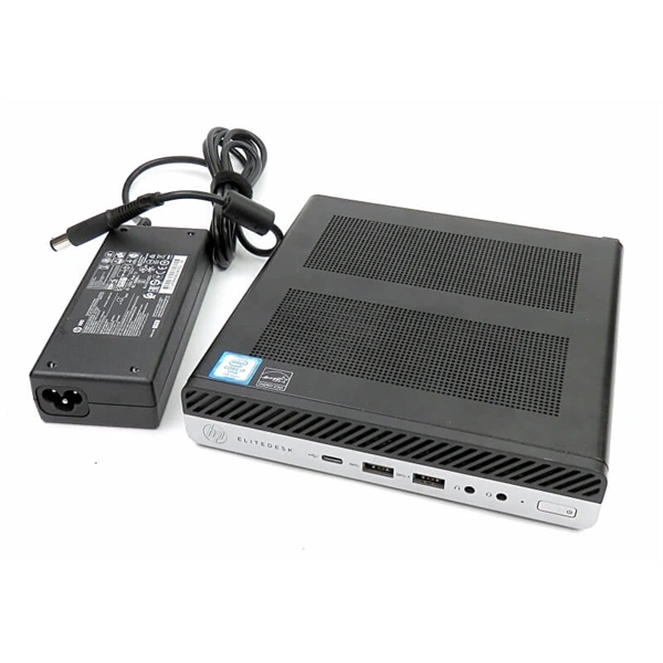 HP EliteDesk 800 G3 Micro/i5-7th/8GB/256GB/Win Pro COA/fekete asztali számítógép (Használt A+)