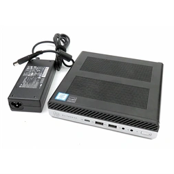 HP EliteDesk 800 G3 Micro/i5-7th/8GB/256GB/Win Pro COA/fekete asztali számítógép (Használt A+)