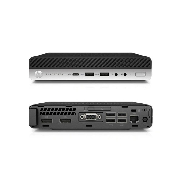 HP EliteDesk 800 G4 Micro/i5-8500T/16GB/256GB/Win Pro COA/fekete asztali számítógép (Használt A+)