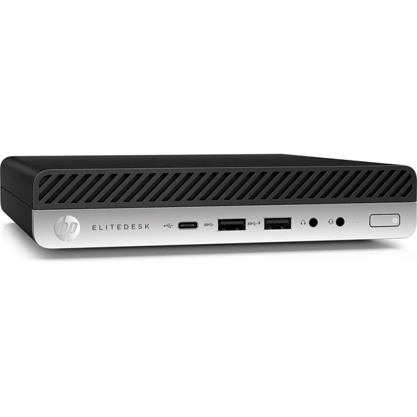 HP EliteDesk 800 G4 Micro/i5-8th/8GB/256GB/Win Pro COA/fekete asztali számítógép (Használt A+)