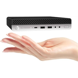 HP EliteDesk 800 G5 Micro/i5-9th/8GB/256GB SSD/Win Pro COA fekete asztali számítógép (Használt A)