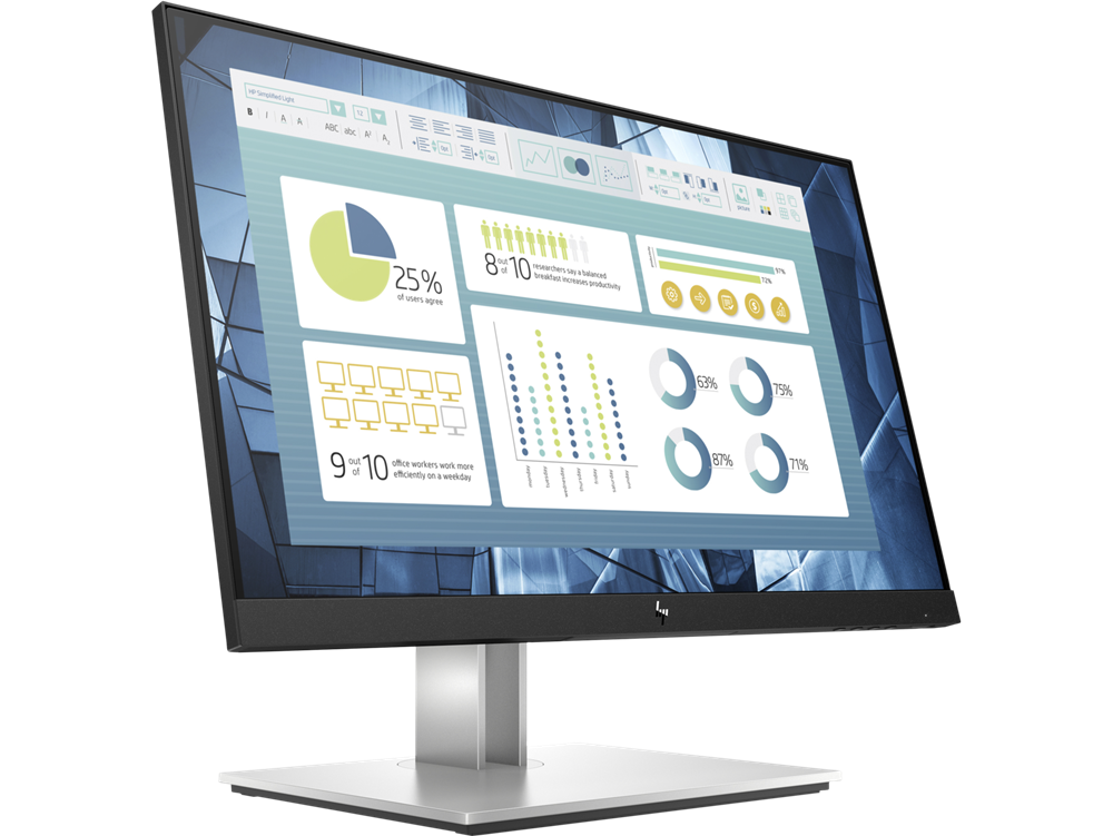 HP EliteDisplay E22 G4 FHD VGA HDMI DP fekete Monitor