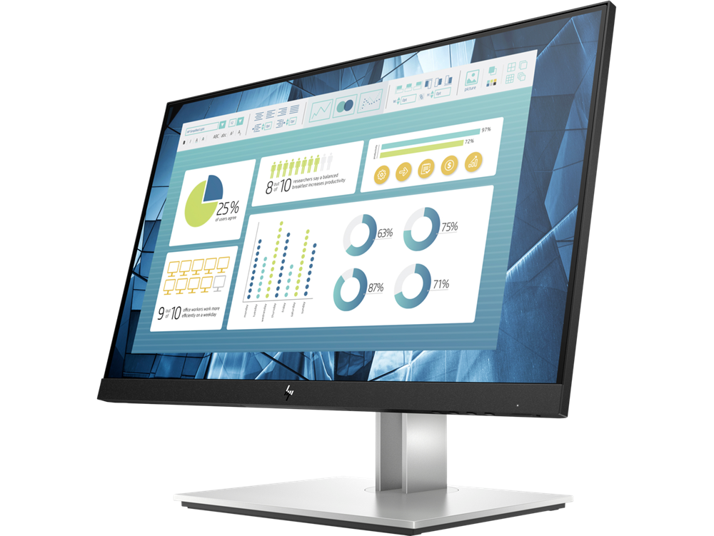 HP EliteDisplay E22 G4 FHD VGA HDMI DP fekete Monitor