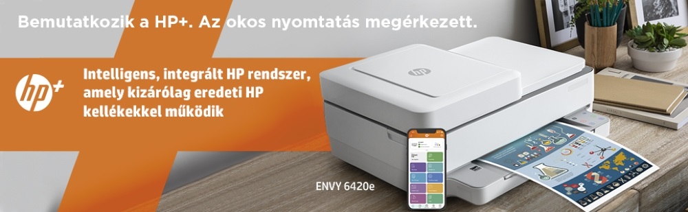 HP Envy Pro 6420E AiO multifunkciós tintasugaras Instant Ink ready nyomtató