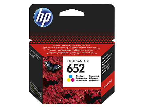 HP F6V24AE (652) háromszínű tintapatron