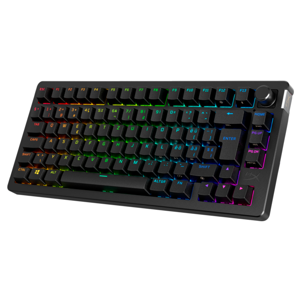 HP HYPERX Alloy Rise 75 US (piros switch) vezeték nélküli mechanikus gamer billentyűzet