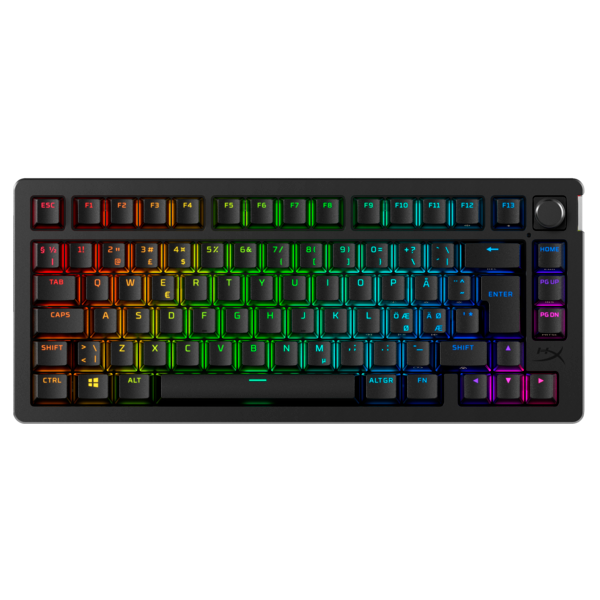 HP HYPERX Alloy Rise 75 US (piros switch) vezeték nélküli mechanikus gamer billentyűzet