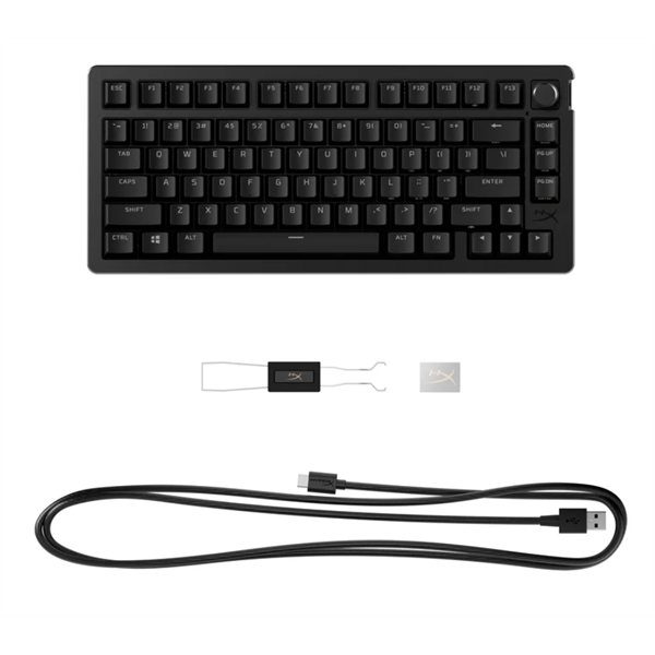 HP HYPERX Alloy Rise 75 US (piros switch) vezetékes mechanikus gamer billentyűzet