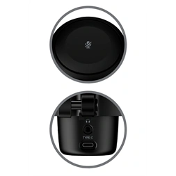 HP HYPERX DuoCast RGB fekete vezetékes mikrofon