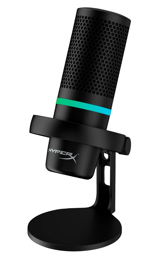 HP HYPERX DuoCast RGB fekete vezetékes mikrofon