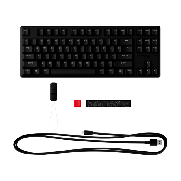 HP HYPERX Vezetékes Billentyűzet Alloy Origins Core PBT Red - Mechanical Gaming Keyboard UK
