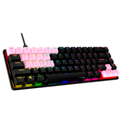 HP HYPERX amerikai lokalizáció rózsaszín gumibillentyűk gaming kiegészítőkészlet