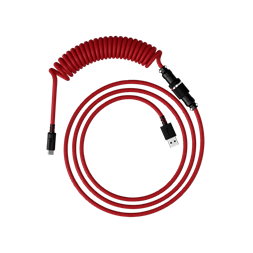HP HYPERX vörös-fekete USB-C spirálkábel