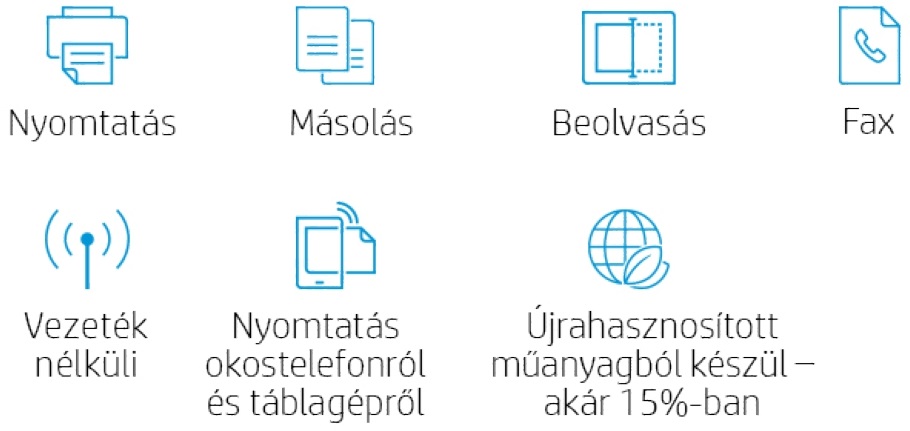 HP OfficeJet Pro 8022E All-in-One multifunkciós tintasugaras Instant Ink ready nyomtató (Újracsomagolt)