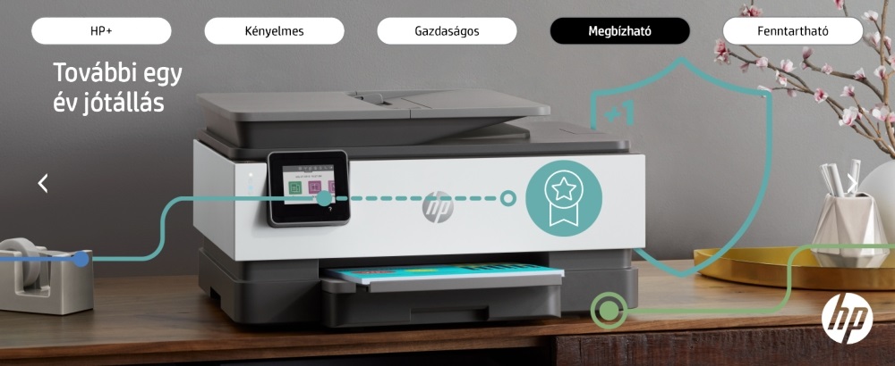 HP OfficeJet Pro 8022E All-in-One multifunkciós tintasugaras Instant Ink ready nyomtató (Újracsomagolt)