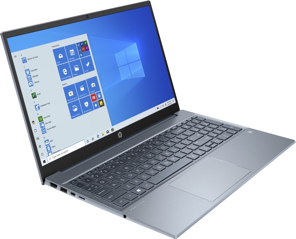 HP Pavilion 15-eh1004nh 15,6"FHD/AMD Ryzen 5-5500U/8GB/512GB/Int. VGA/Win10/kék laptop