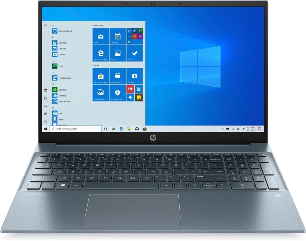 HP Pavilion 15-eh1012nh 15,6"FHD/AMD Ryzen 3-5300U/8GB/256GB/Int. VGA/Win10/kék laptop (Újracsomagolt)