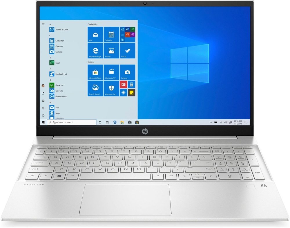 HP Pavilion 15-eh1013nh 15,6"FHD/AMD Ryzen 3-5300U/8GB/256GB/Int. VGA/Win10/ezüst laptop (Újracsomagolt)