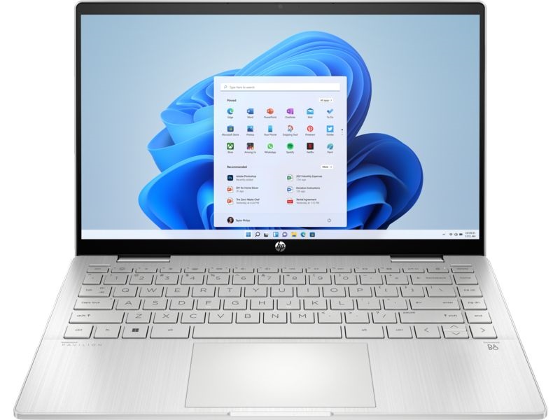 HP Pavilion x360 14-ek1004nh 14"FHD Touch/Intel Core i3-1315U/8GB/512GB/Int.VGA/Win11/ezüst laptop