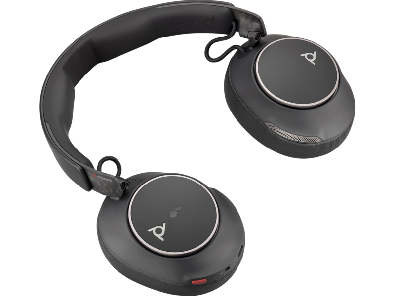 HP Poly Voyager Surround80 fekete vezeték nélküli fejhallgató +  USB-C/A adapter