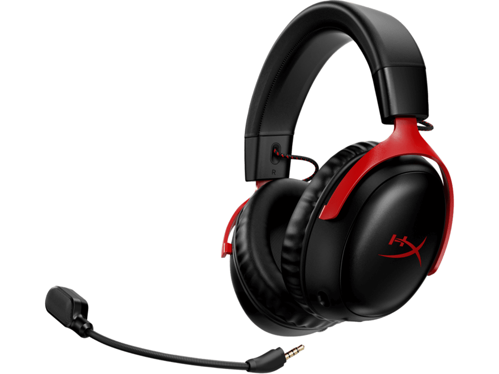 HP RENEW HyperX Cloud III Wireless fekete-piros gamer headset