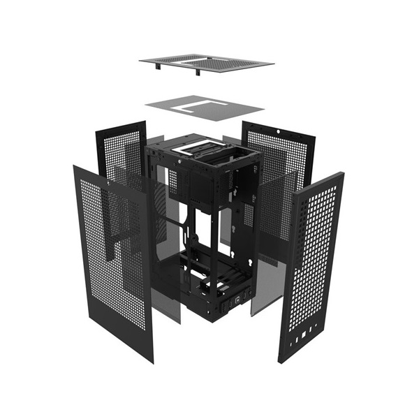 HYTE Revolt 3 táp nélküli Mini-ITX számítógépház fekete