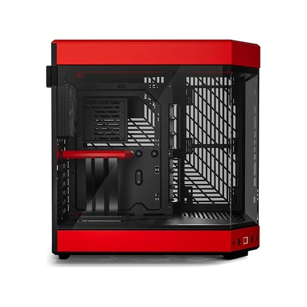 HYTE Y60 táp nélküli ablakos Mid Tower számítógépház piros-fekete