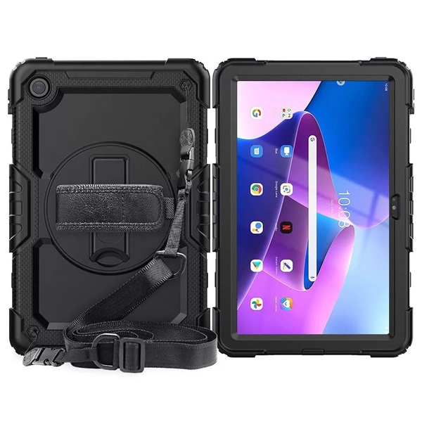 Haffner FN0410 Solid 360 Lenovo Tab M10 Plus 10,6" 3. gen. védőtok kijelzővédő üveggel