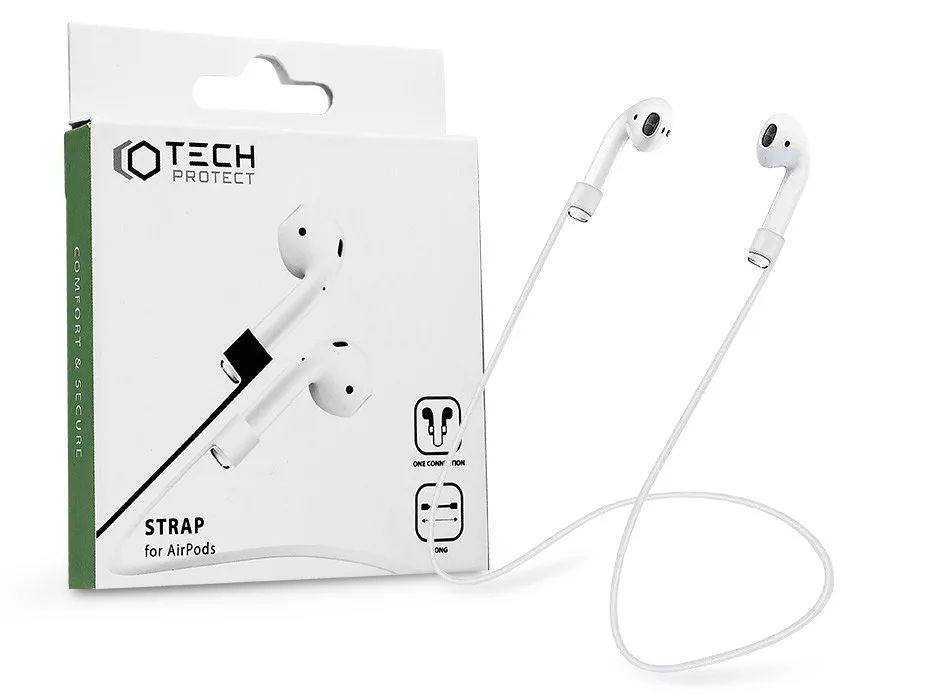 Haffner FN0539 AirPods fehér szilikon nyakpánt