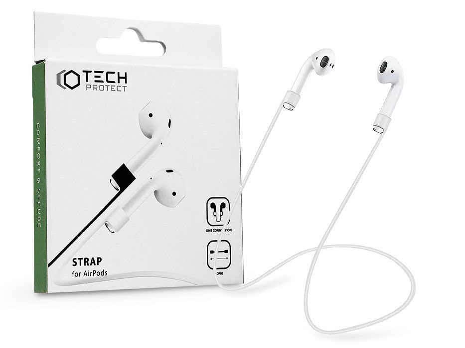 Haffner FN0539 AirPods fehér szilikon nyakpánt