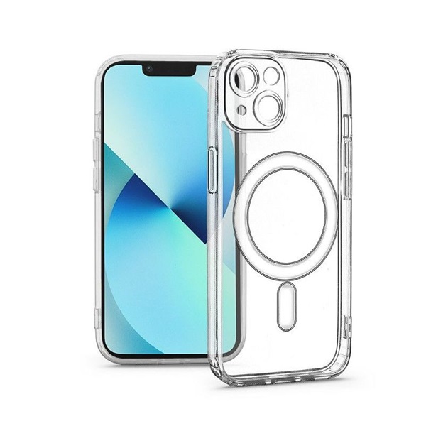 Haffner HF156809 Apple iPhone 13 Clear Mag Cover kameravédős átlátszó szilikon tok